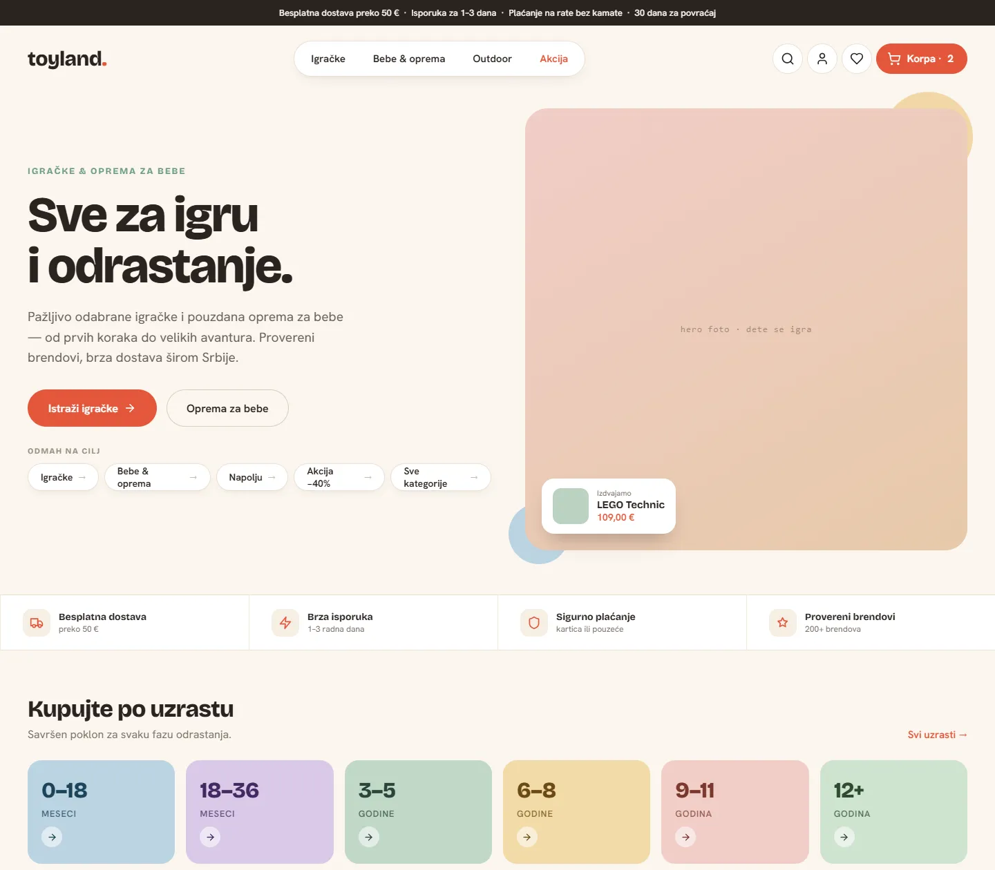 Redizajn Toyland prodavnice